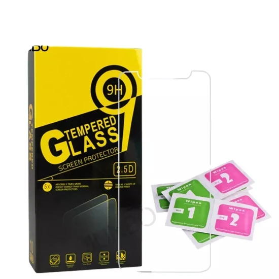 0,33 mm 2,5D 9h Hersteller Custom Wholesale Mobile Tempered Glass Film Displayschutzfolie für iPhones 13 12 Mini 12 PRO Max